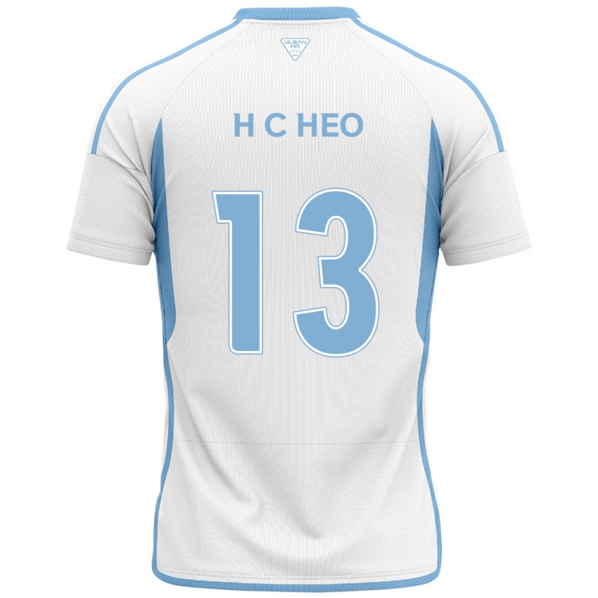 Niño Camiseta Chan-Hoe Heo #13 Blanco Azul 2ª Equipación 2024/25 La Camisa Argentina