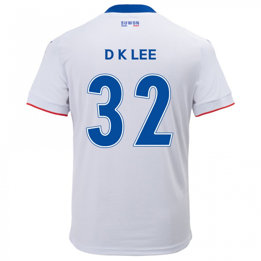 Niño Camiseta Kyu-Dong Lee #32 Blanco Azul 2ª Equipación 2024/25 La Camisa Argentina