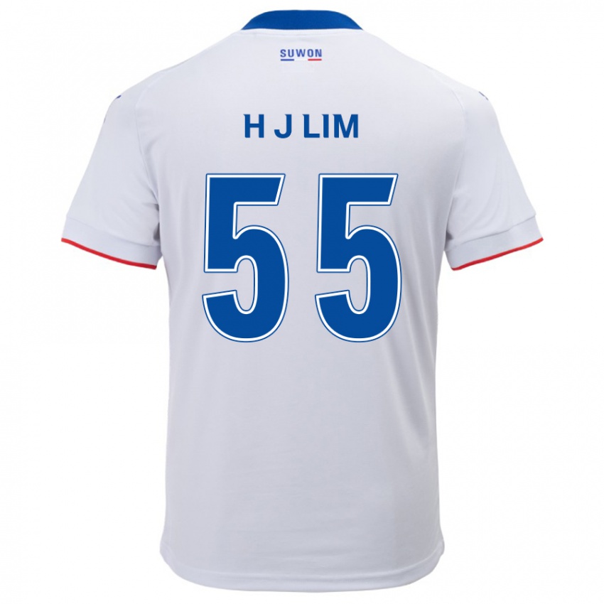 Niño Camiseta Ji-Hoon Lim #55 Blanco Azul 2ª Equipación 2024/25 La Camisa Argentina