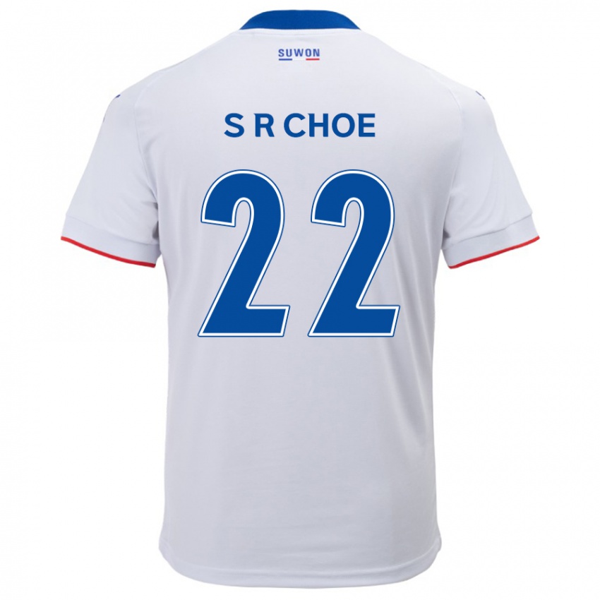 Niño Camiseta Ryun-Seong Choe #22 Blanco Azul 2ª Equipación 2024/25 La Camisa Argentina