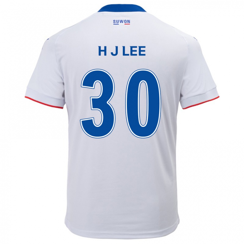 Niño Camiseta Ji-Ho Lee #30 Blanco Azul 2ª Equipación 2024/25 La Camisa Argentina