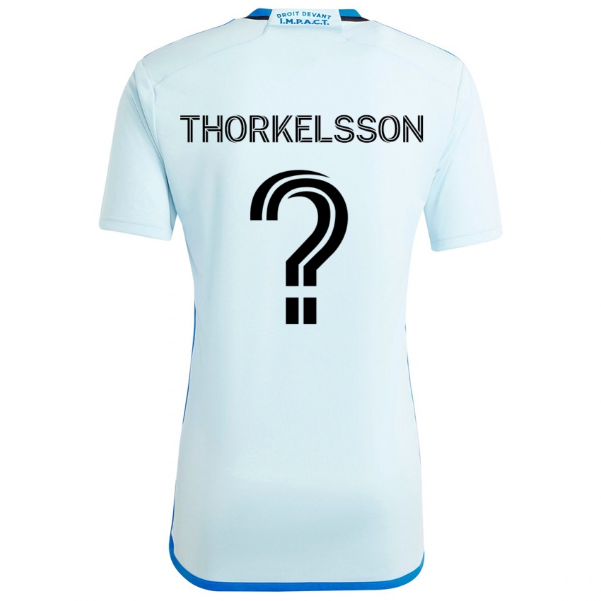 Niño Camiseta Róbert Orri Thorkelsson #0 Azul Hielo 2ª Equipación 2024/25 La Camisa Argentina