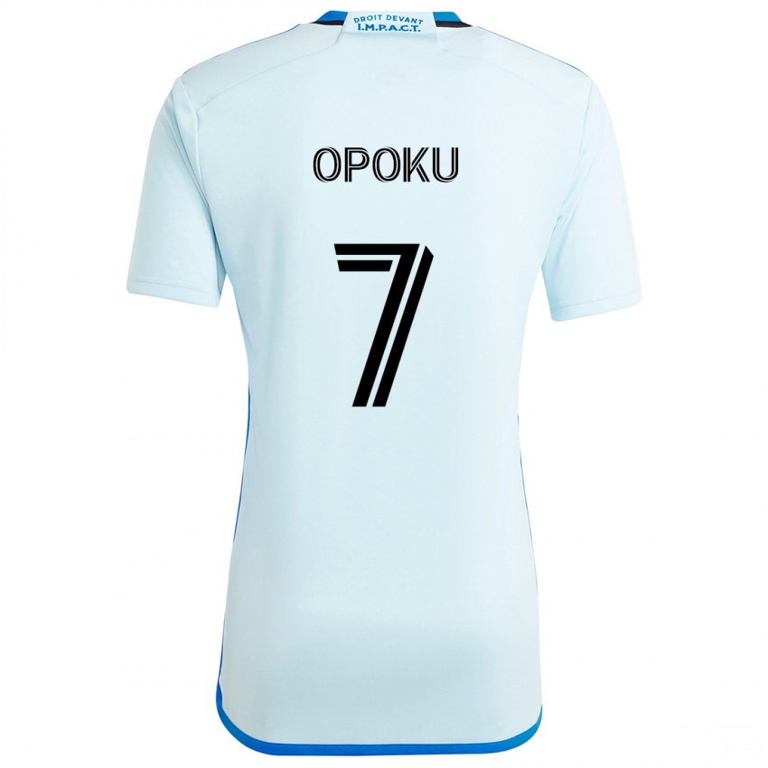 Niño Camiseta Kwadwo Opoku #7 Azul Hielo 2ª Equipación 2024/25 La Camisa Argentina