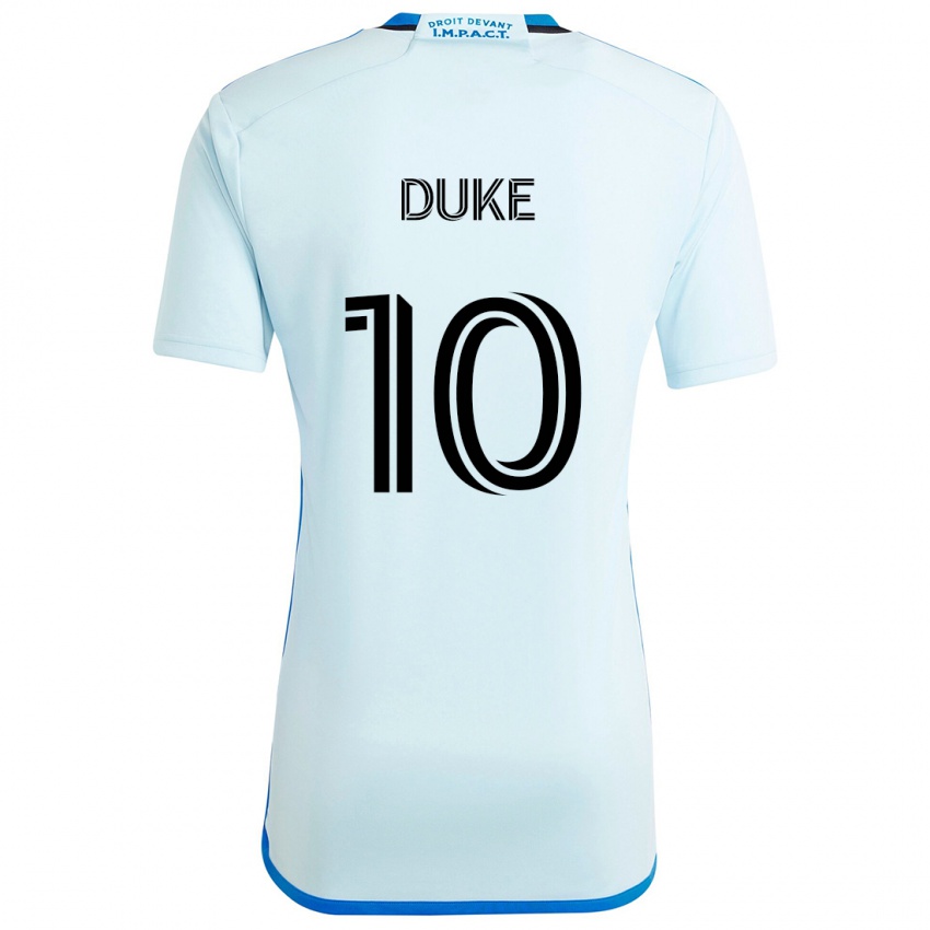 Niño Camiseta Bryce Duke #10 Azul Hielo 2ª Equipación 2024/25 La Camisa Argentina