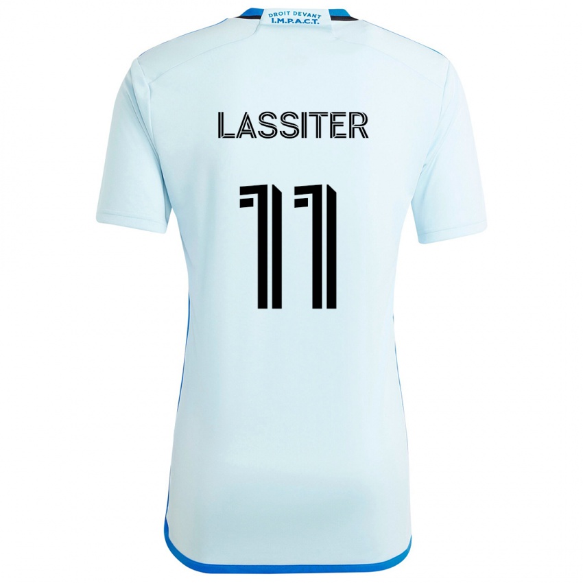 Niño Camiseta Ariel Lassiter #11 Azul Hielo 2ª Equipación 2024/25 La Camisa Argentina