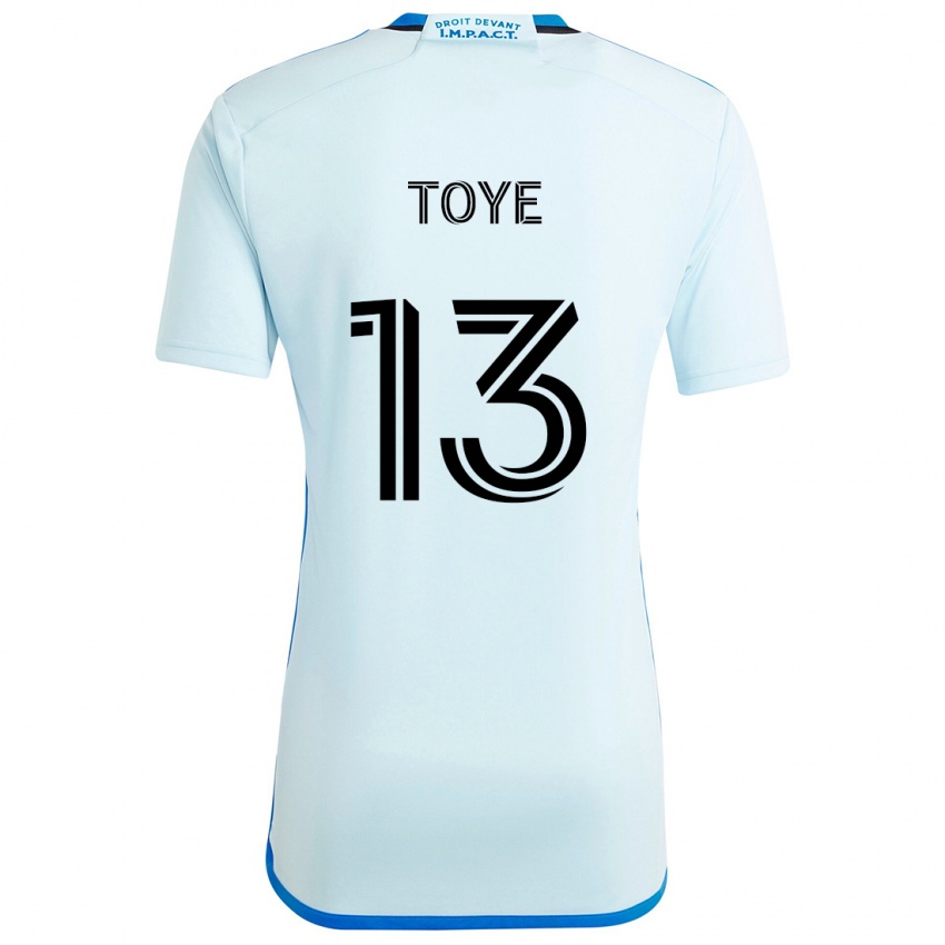 Niño Camiseta Mason Toye #13 Azul Hielo 2ª Equipación 2024/25 La Camisa Argentina