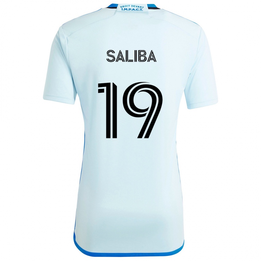 Niño Camiseta Nathan-Dylan Saliba #19 Azul Hielo 2ª Equipación 2024/25 La Camisa Argentina