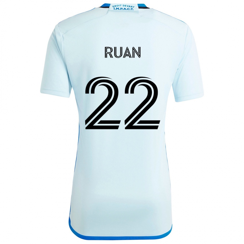 Niño Camiseta Ruan #22 Azul Hielo 2ª Equipación 2024/25 La Camisa Argentina