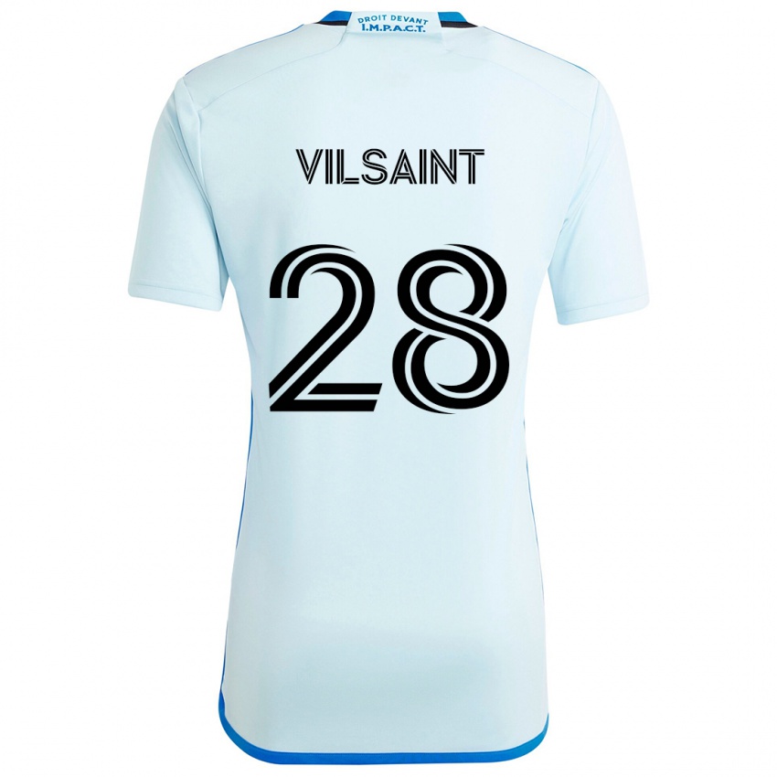 Niño Camiseta Jules-Anthony Vilsaint #28 Azul Hielo 2ª Equipación 2024/25 La Camisa Argentina