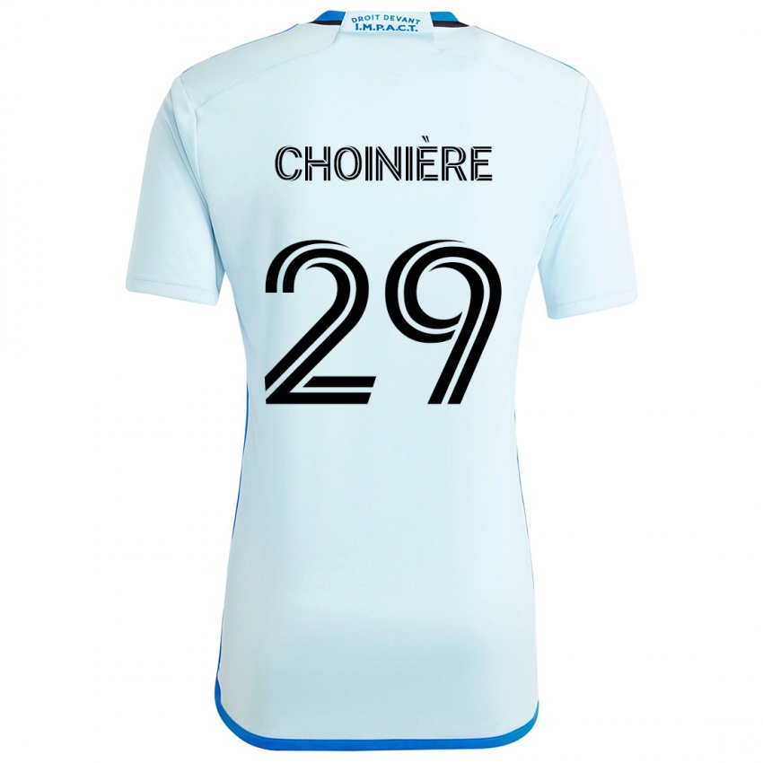 Niño Camiseta Mathieu Choinière #29 Azul Hielo 2ª Equipación 2024/25 La Camisa Argentina