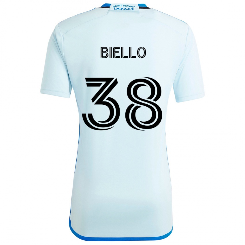 Niño Camiseta Alessandro Biello #38 Azul Hielo 2ª Equipación 2024/25 La Camisa Argentina