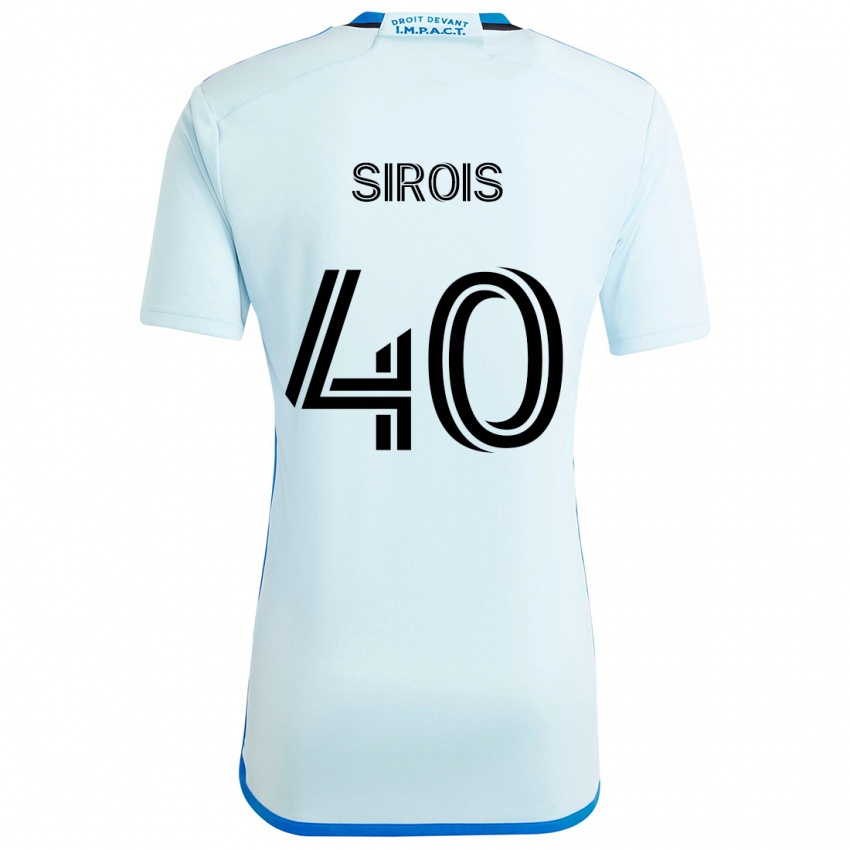 Niño Camiseta Jonathan Sirois #40 Azul Hielo 2ª Equipación 2024/25 La Camisa Argentina