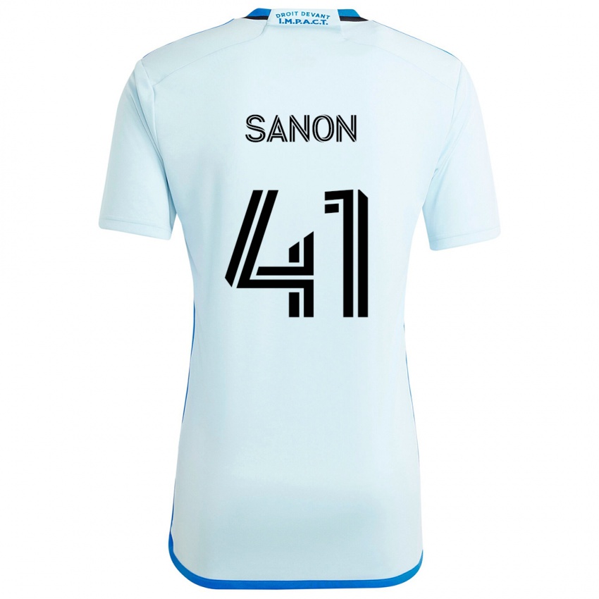 Niño Camiseta Jérémy Sanon #41 Azul Hielo 2ª Equipación 2024/25 La Camisa Argentina