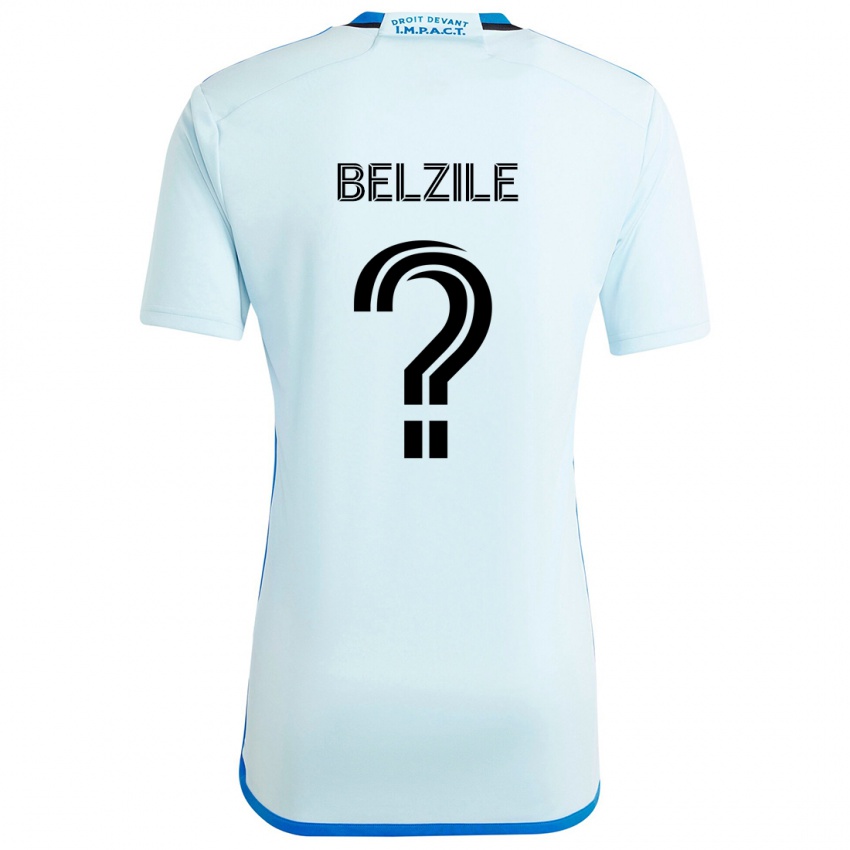 Niño Camiseta Jean-Christophe Belzile #0 Azul Hielo 2ª Equipación 2024/25 La Camisa Argentina