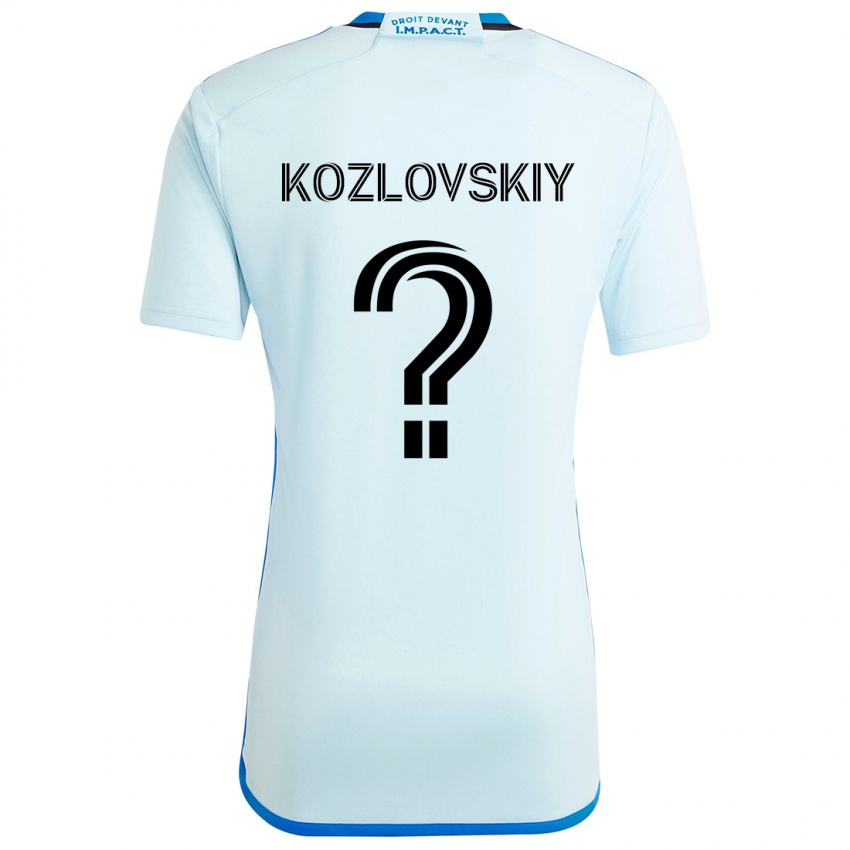 Niño Camiseta Sergei Kozlovskiy #0 Azul Hielo 2ª Equipación 2024/25 La Camisa Argentina