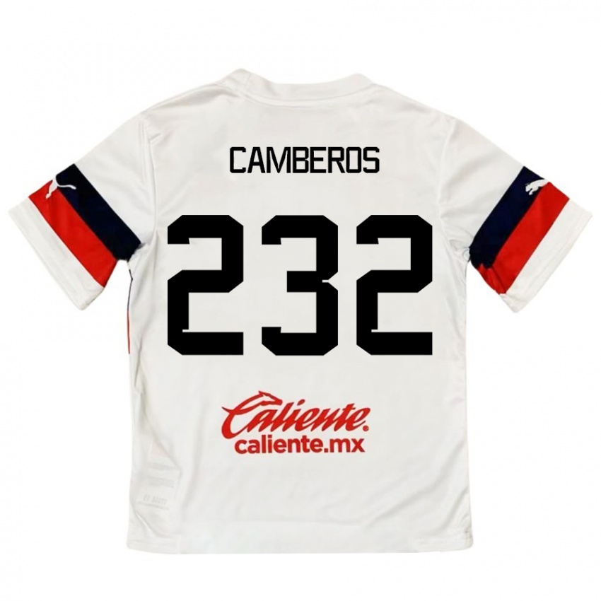 Niño Camiseta Hugo Camberos #232 Blanco Rojo 2ª Equipación 2024/25 La Camisa Argentina