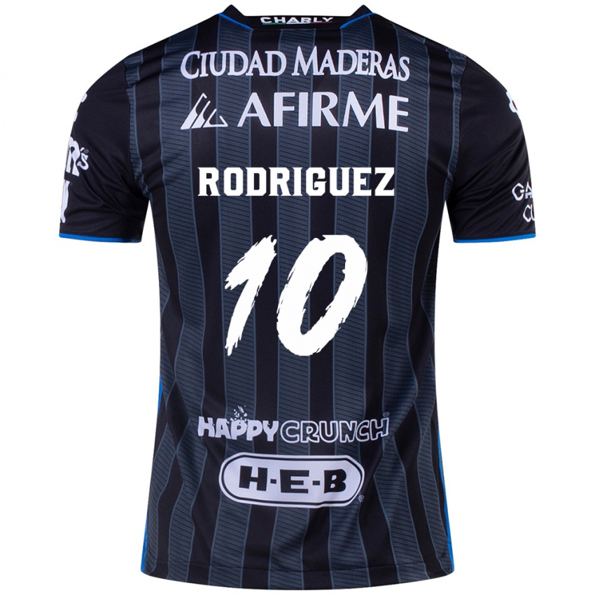 Niño Camiseta Lucas Rodríguez #10 Blanco Negro 2ª Equipación 2024/25 La Camisa Argentina