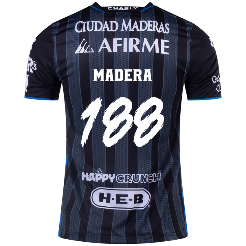 Niño Camiseta Héctor Madera #188 Blanco Negro 2ª Equipación 2024/25 La Camisa Argentina