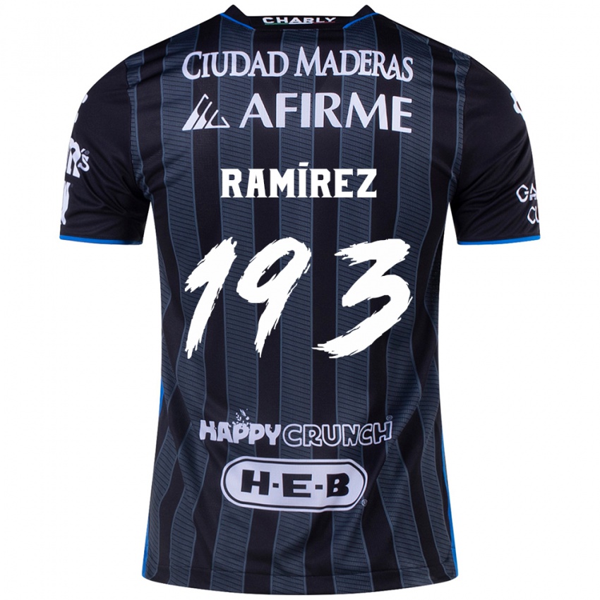 Niño Camiseta Ángel Ramírez #193 Blanco Negro 2ª Equipación 2024/25 La Camisa Argentina