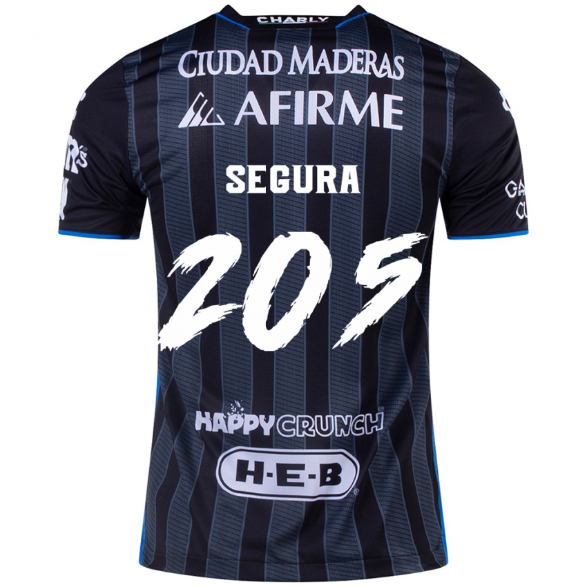 Niño Camiseta Mathías Segura #205 Blanco Negro 2ª Equipación 2024/25 La Camisa Argentina