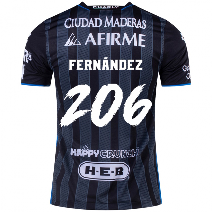 Niño Camiseta Erik Fernández #206 Blanco Negro 2ª Equipación 2024/25 La Camisa Argentina