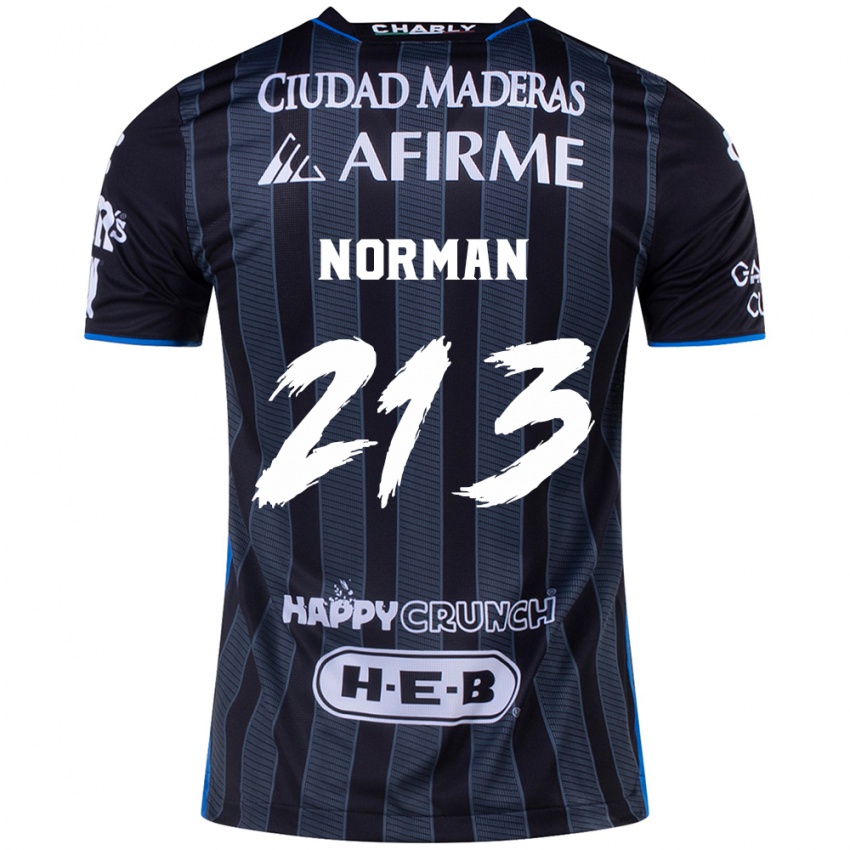 Niño Camiseta Humberto Norman #213 Blanco Negro 2ª Equipación 2024/25 La Camisa Argentina