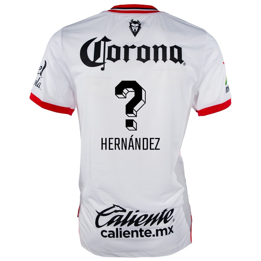 Niño Camiseta Francisco Hernández #0 Blanco Rojo 2ª Equipación 2024/25 La Camisa Argentina