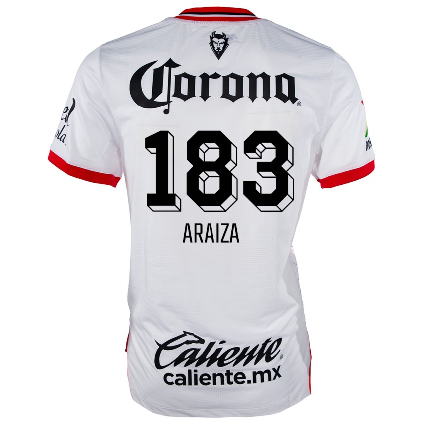 Niño Camiseta Daniel Araiza #183 Blanco Rojo 2ª Equipación 2024/25 La Camisa Argentina