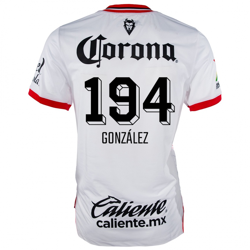 Niño Camiseta Cristopher González #194 Blanco Rojo 2ª Equipación 2024/25 La Camisa Argentina