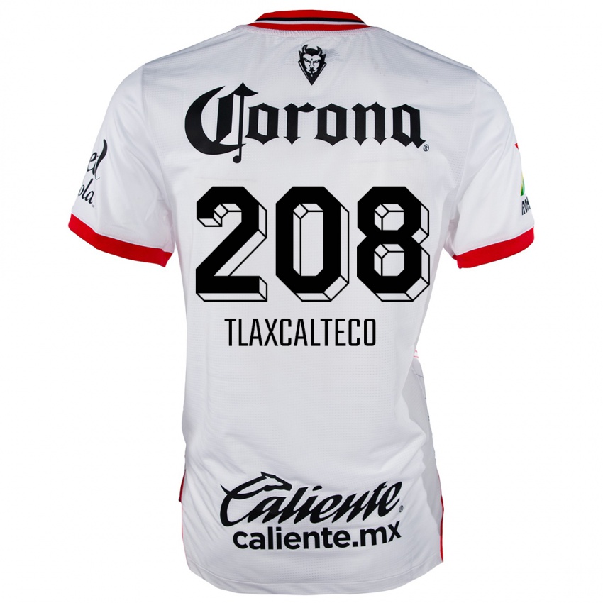 Niño Camiseta Sait Tlaxcalteco #208 Blanco Rojo 2ª Equipación 2024/25 La Camisa Argentina