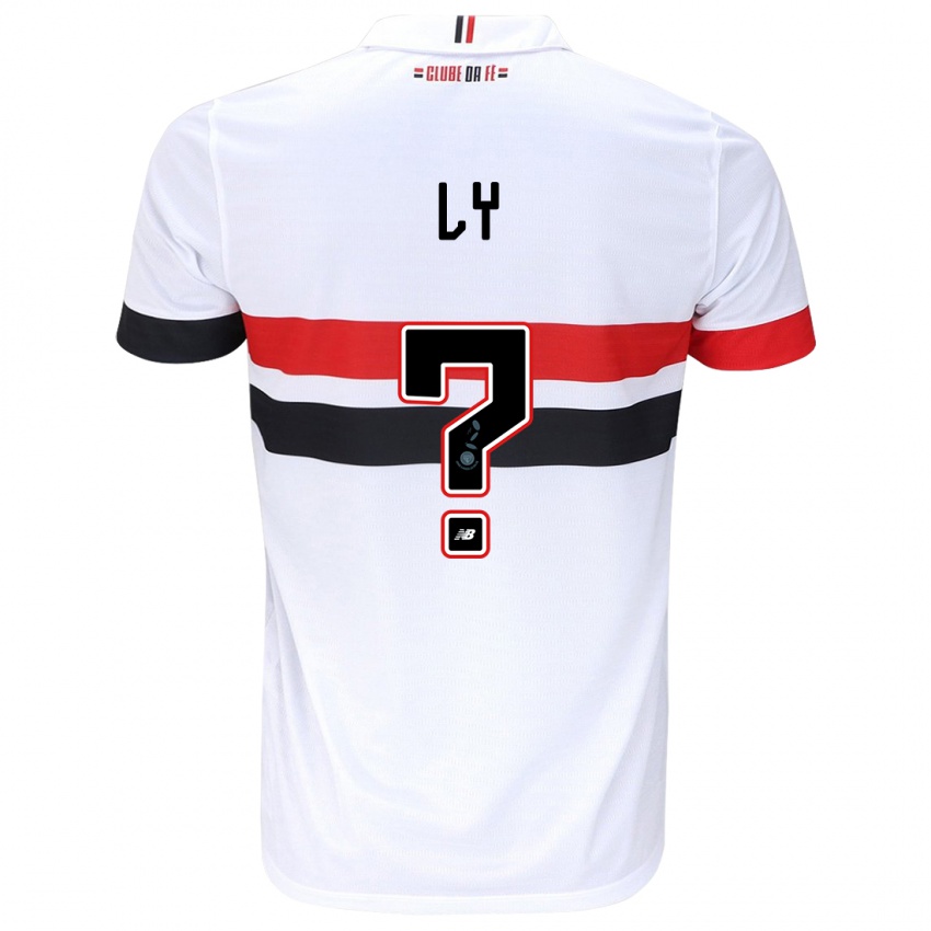 Hombre Camiseta Iba Ly #0 Blanco Rojo Negro 1ª Equipación 2024/25 La Camisa Argentina