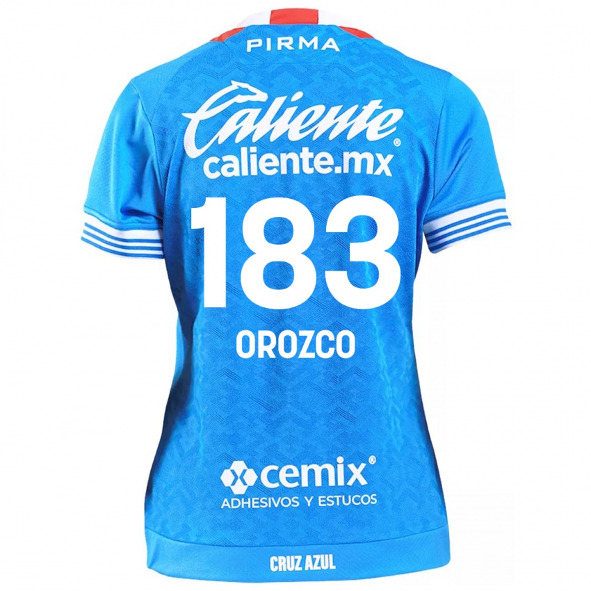 Hombre Camiseta Fabrizzio Orozco #183 Cielo Azul 1ª Equipación 2024/25 La Camisa Argentina