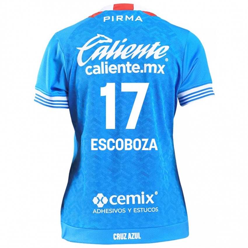 Hombre Camiseta Alonso Escoboza #17 Cielo Azul 1ª Equipación 2024/25 La Camisa Argentina