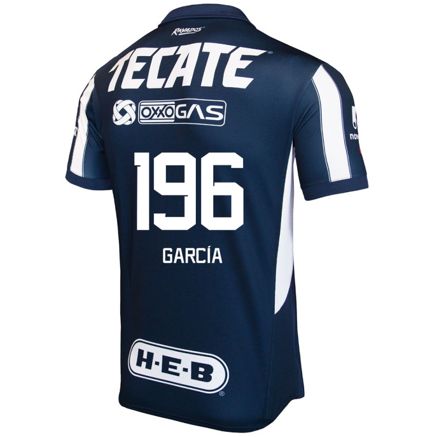 Hombre Camiseta Diego García #196 Azul Rojo Blanco 1ª Equipación 2024/25 La Camisa Argentina