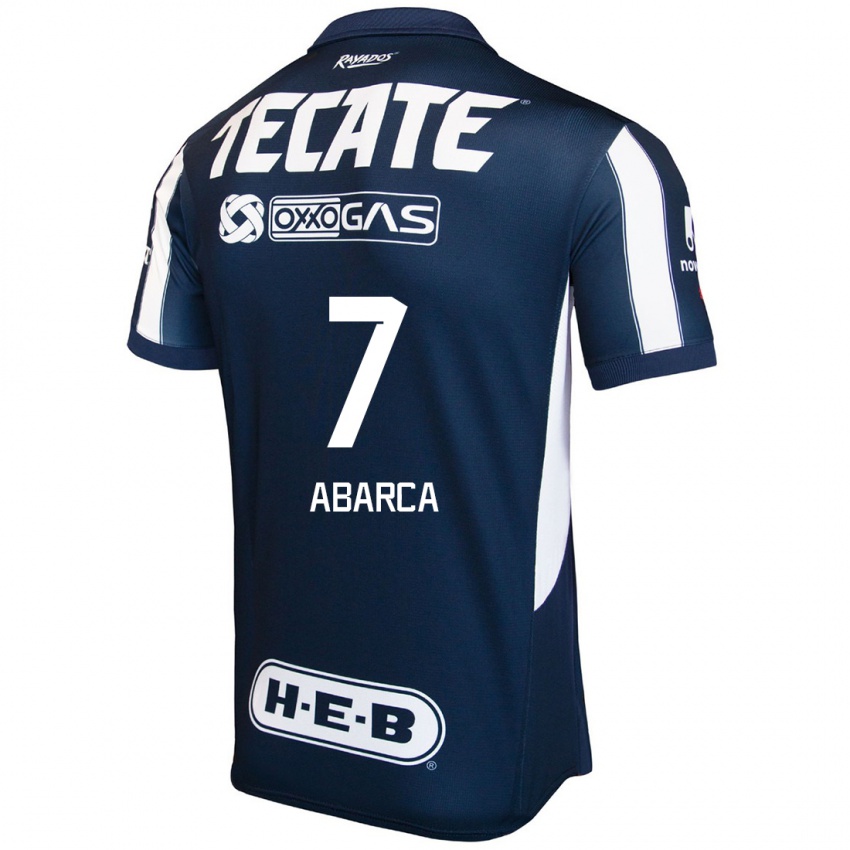 Hombre Camiseta Vidalia Abarca #7 Azul Rojo Blanco 1ª Equipación 2024/25 La Camisa Argentina