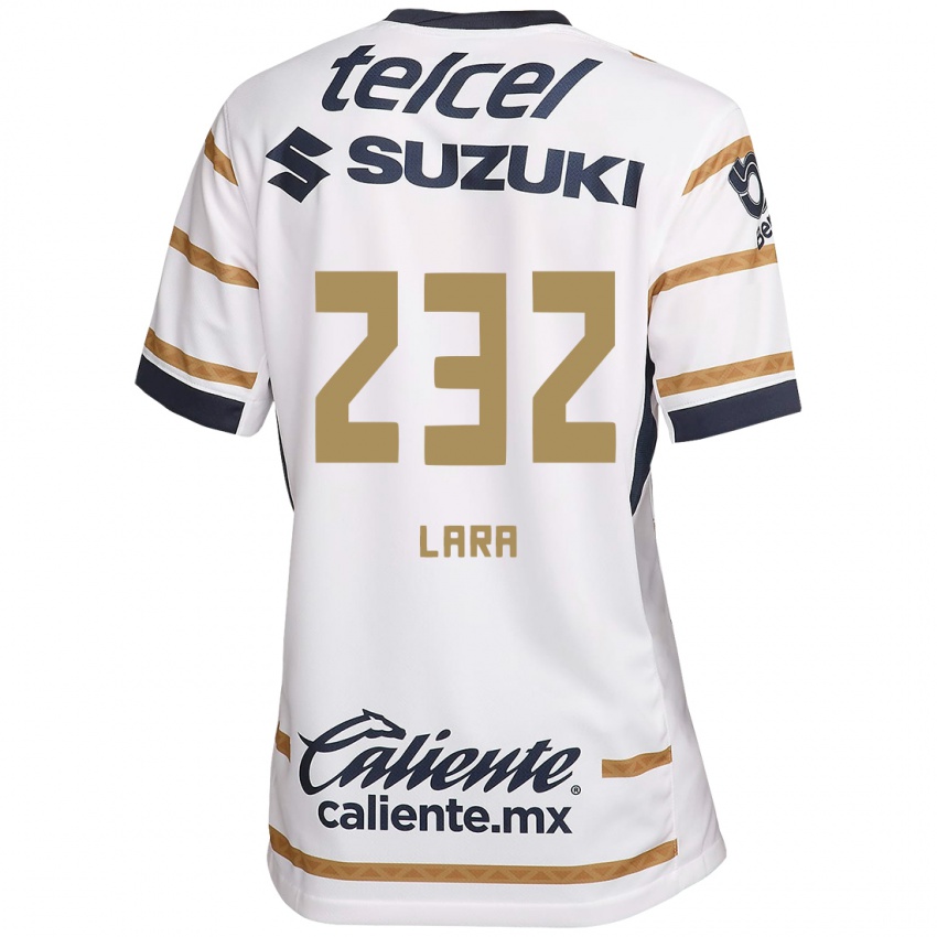 Hombre Camiseta Pablo Lara #232 Obsidiana Blanca 1ª Equipación 2024/25 La Camisa Argentina