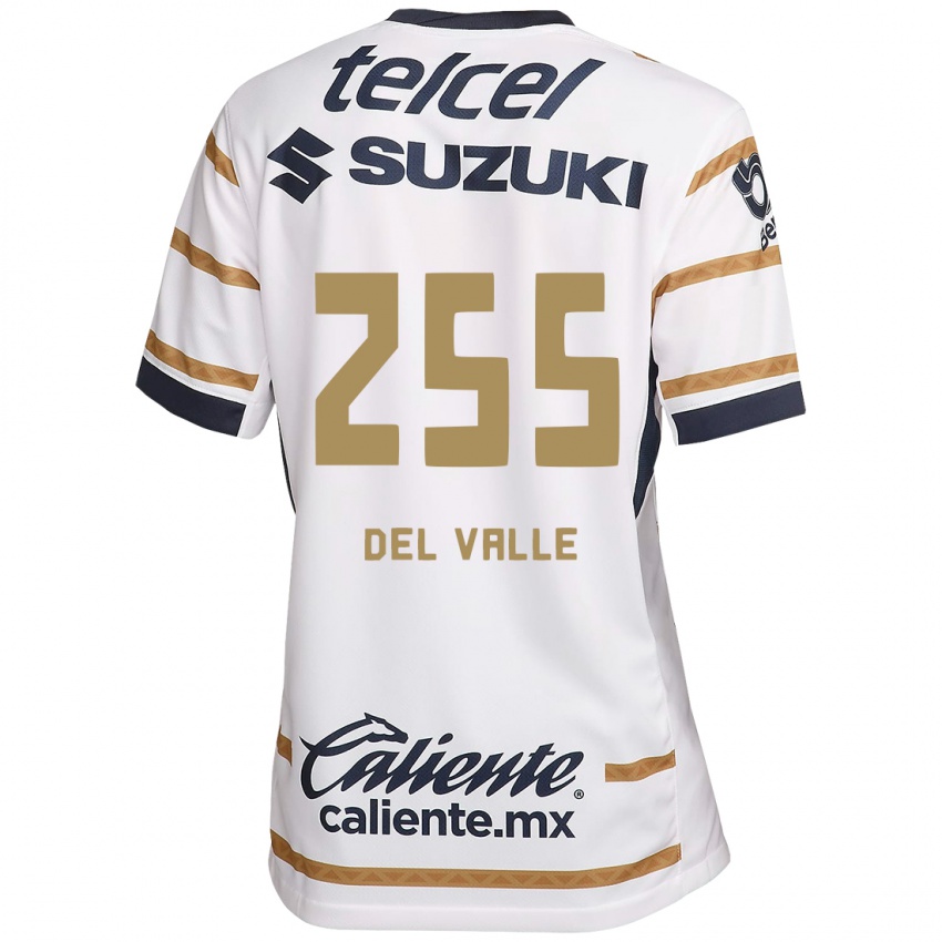 Hombre Camiseta Yonathan Del Valle #255 Obsidiana Blanca 1ª Equipación 2024/25 La Camisa Argentina