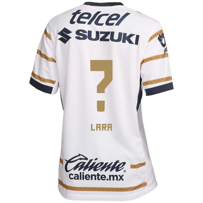 Hombre Camiseta Erick Lara #0 Obsidiana Blanca 1ª Equipación 2024/25 La Camisa Argentina