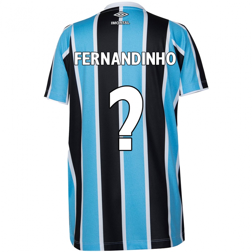 Hombre Camiseta Fernandinho #0 Azul Negro Blanco 1ª Equipación 2024/25 La Camisa Argentina