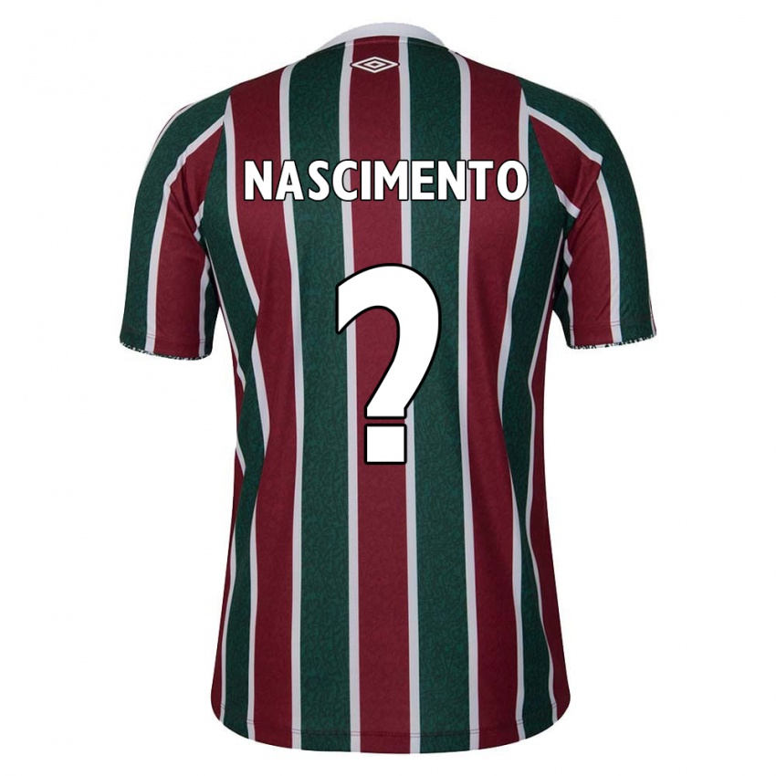 Hombre Camiseta Hiago Nascimento #0 Verde Granate Blanco 1ª Equipación 2024/25 La Camisa Argentina