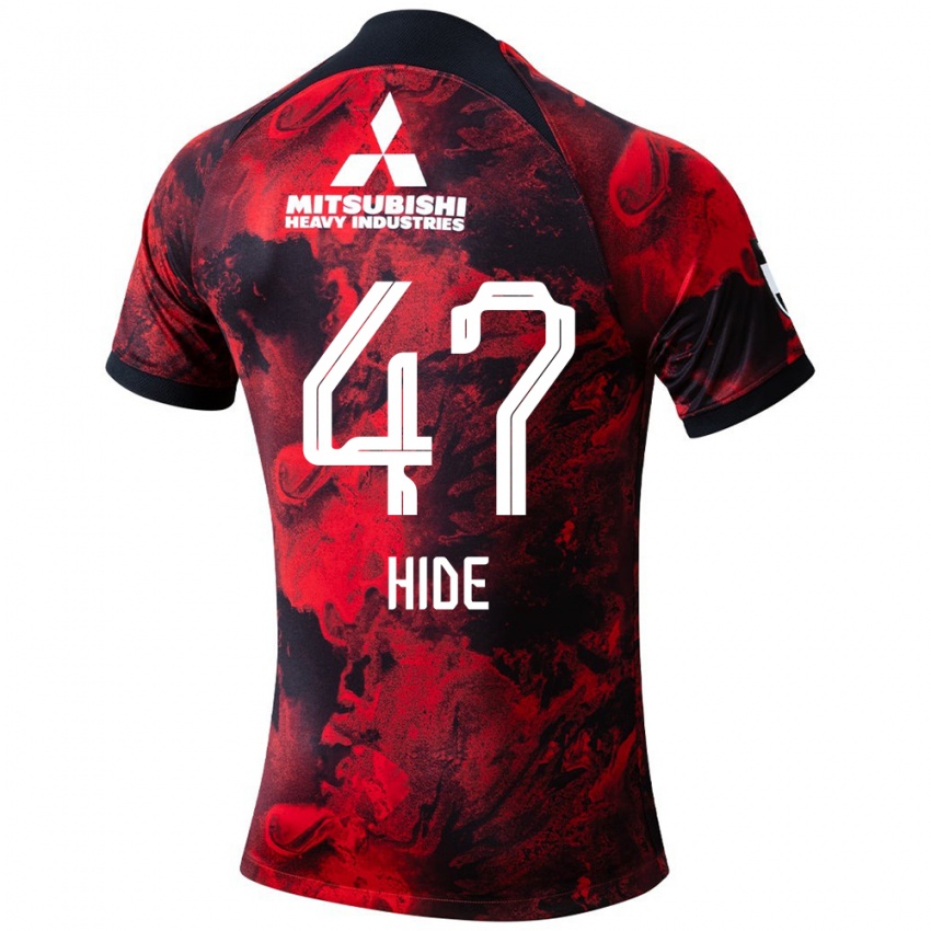 Hombre Camiseta Hidetoshi Takeda #47 Negro Rojo 1ª Equipación 2024/25 La Camisa Argentina