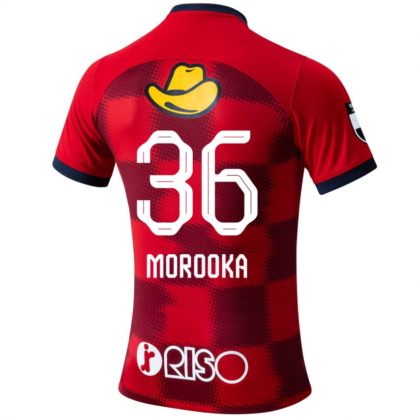 Hombre Camiseta Shu Morooka #36 Rojo Azul Blanco 1ª Equipación 2024/25 La Camisa Argentina