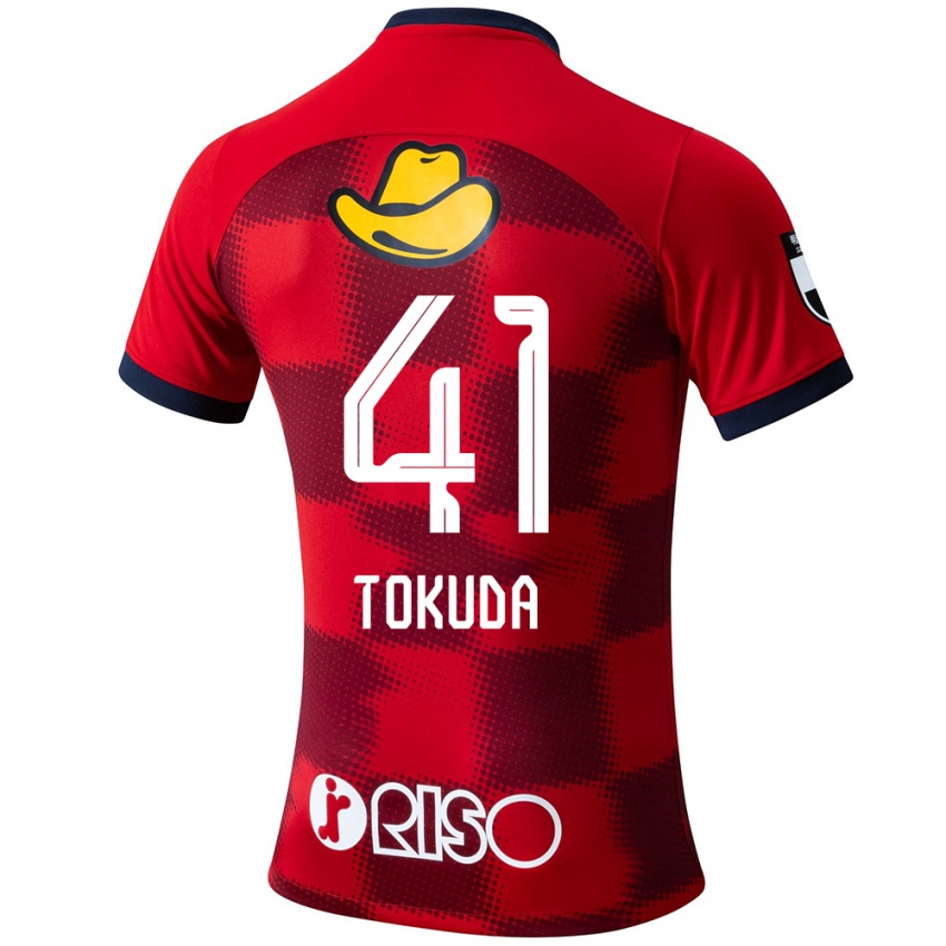 Hombre Camiseta Homare Tokuda #41 Rojo Azul Blanco 1ª Equipación 2024/25 La Camisa Argentina