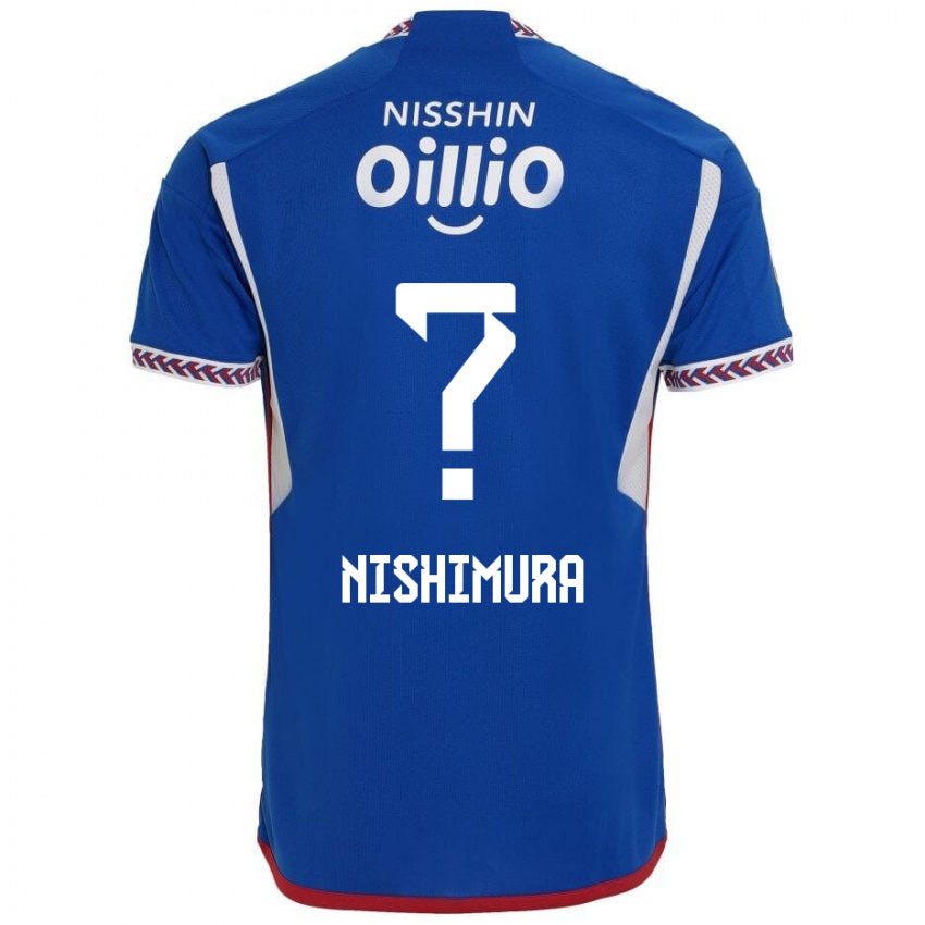 Hombre Camiseta Takuma Nishimura #0 Azul Blanco Rojo 1ª Equipación 2024/25 La Camisa Argentina