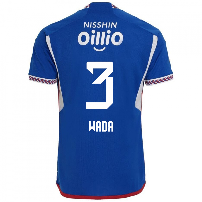 Hombre Camiseta Yusei Wada #3 Azul Blanco Rojo 1ª Equipación 2024/25 La Camisa Argentina