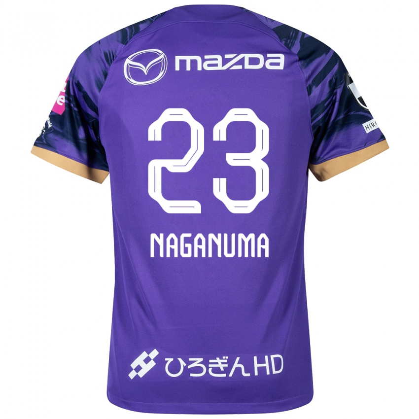 Hombre Camiseta Seimei Naganuma #23 Púrpura Blanco 1ª Equipación 2024/25 La Camisa Argentina