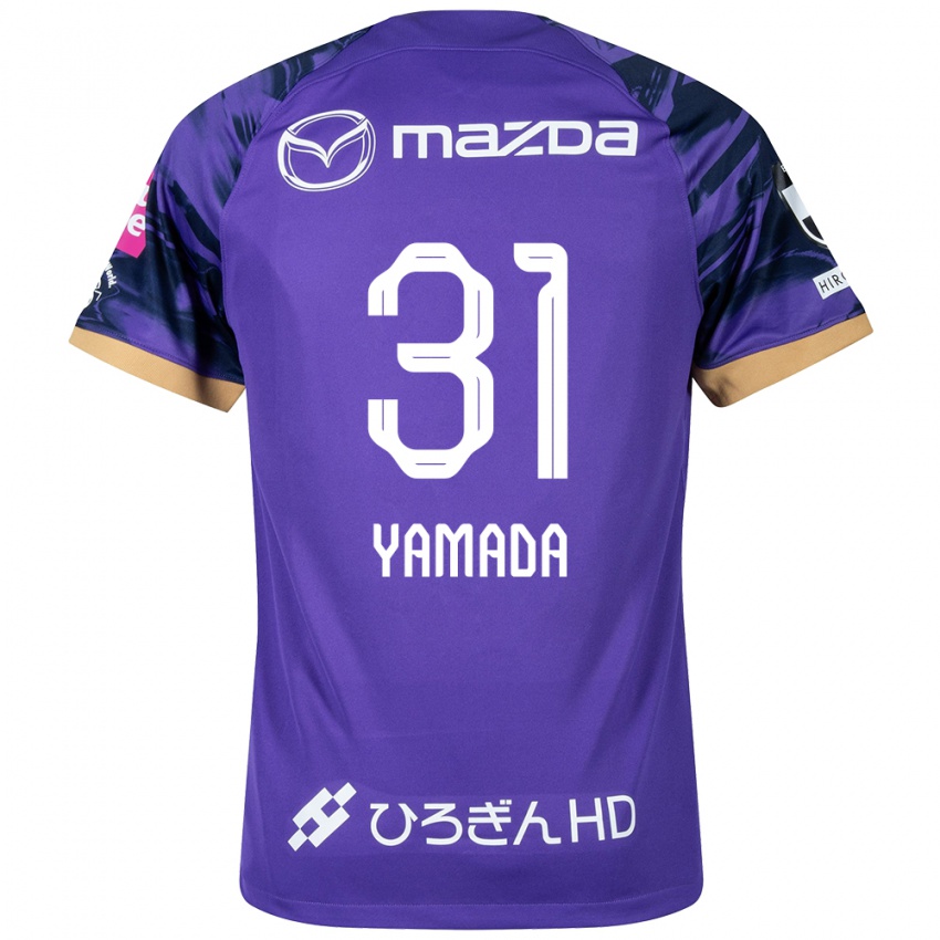 Hombre Camiseta Manato Yamada #31 Púrpura Blanco 1ª Equipación 2024/25 La Camisa Argentina