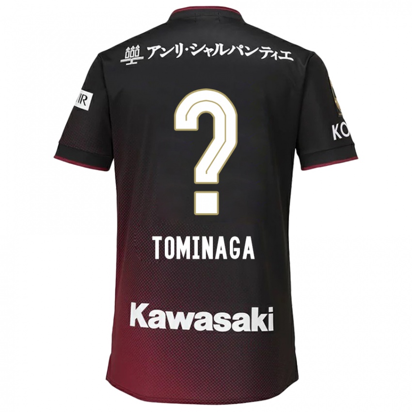 Hombre Camiseta Niina Tominaga #0 Negro Rojo 1ª Equipación 2024/25 La Camisa Argentina