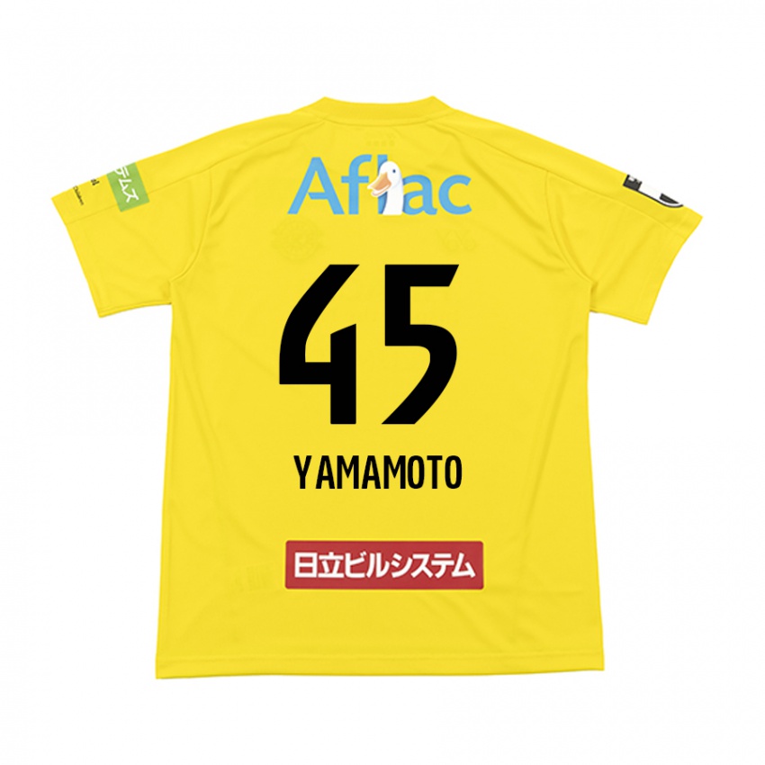 Hombre Camiseta Ota Yamamoto #45 Amarillo Negro 1ª Equipación 2024/25 La Camisa Argentina