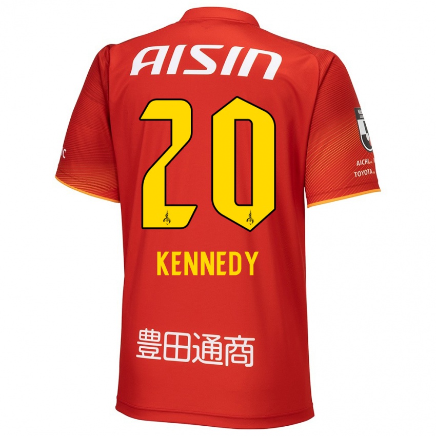 Hombre Camiseta Kennedy Egbus Mikuni #20 Rojo Blanco Amarillo 1ª Equipación 2024/25 La Camisa Argentina